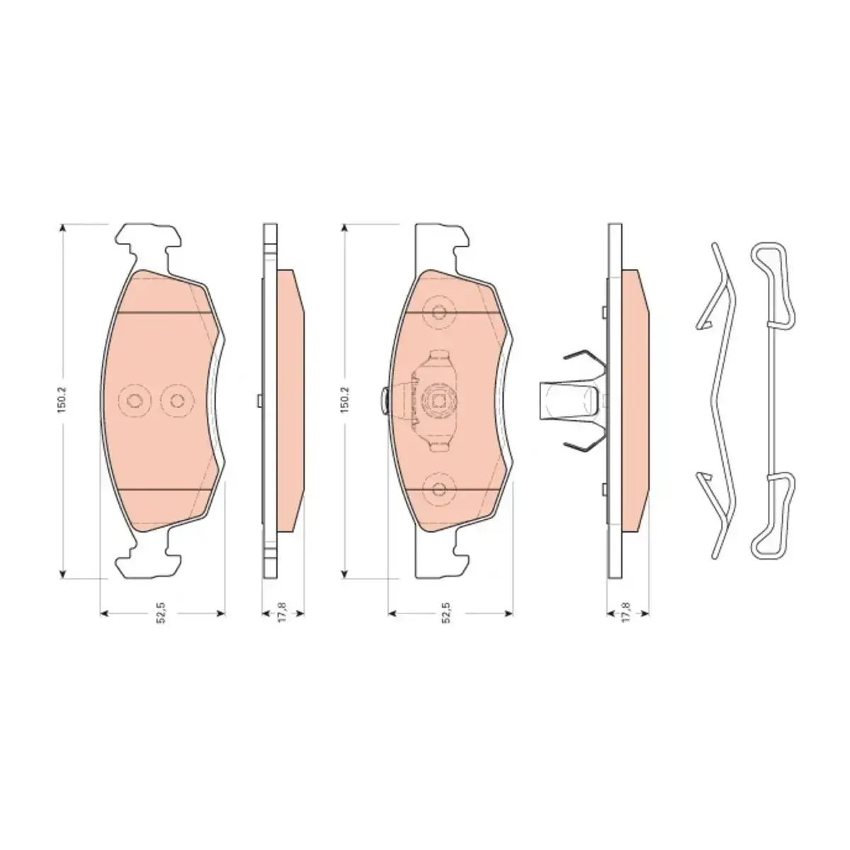 6001549803 FREN BALATASI ON 1.5DCI 1.6 16V LOGAN TRW