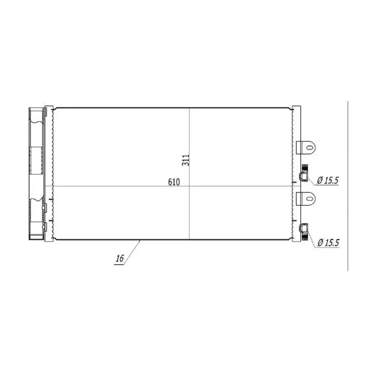 51712975 KLIMA RADYATORU (KONDANSER) PUNTO II 1.2I 1.2 16V 03> (OTO. MEK.) ORIS