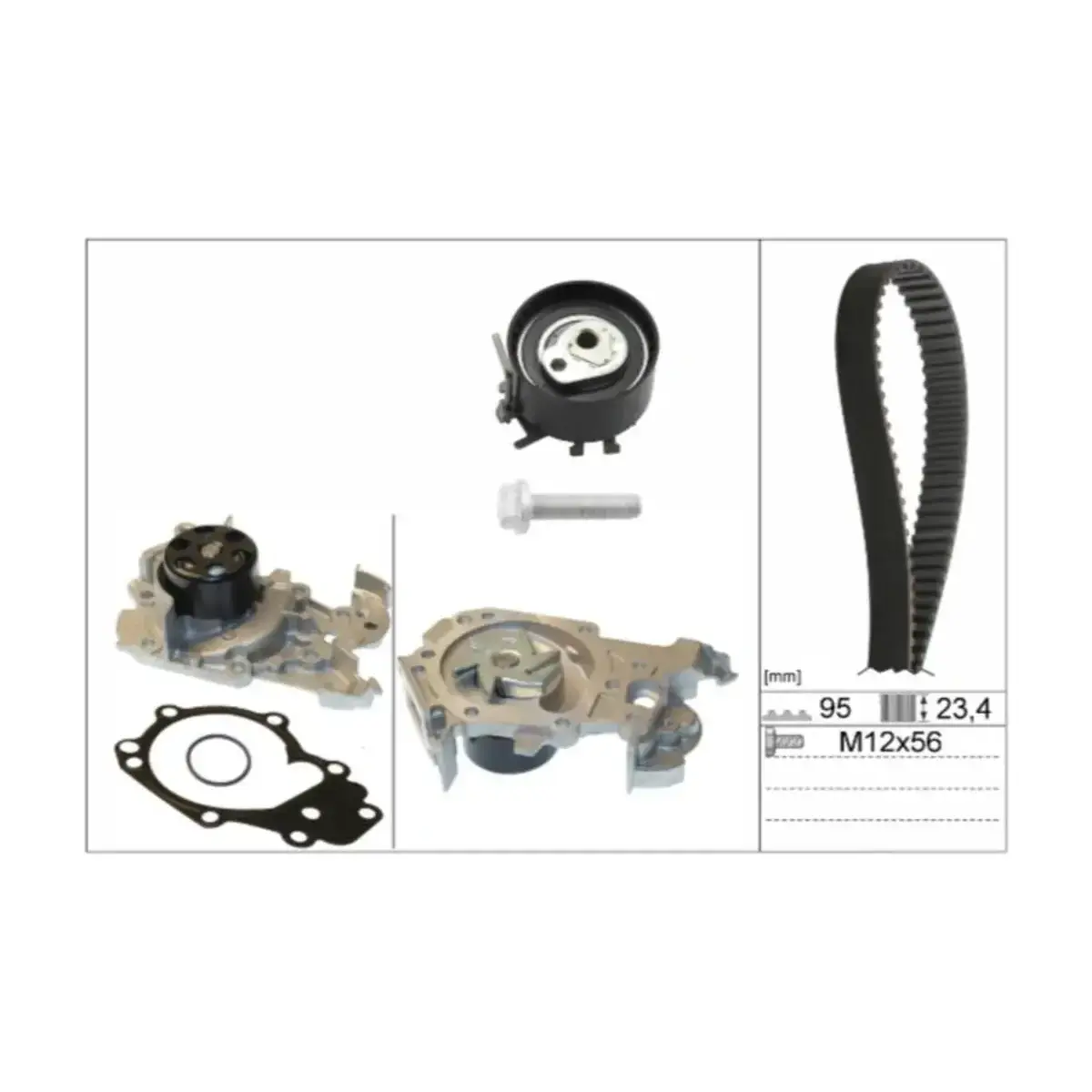 130701564R DEVIRDAIMLI TRIGER SETI (095x234) CLIO II-III-KANGO-LOGAN-SANDERO-MODUS 1.2-1.2 16V (D4F-D7F) INA