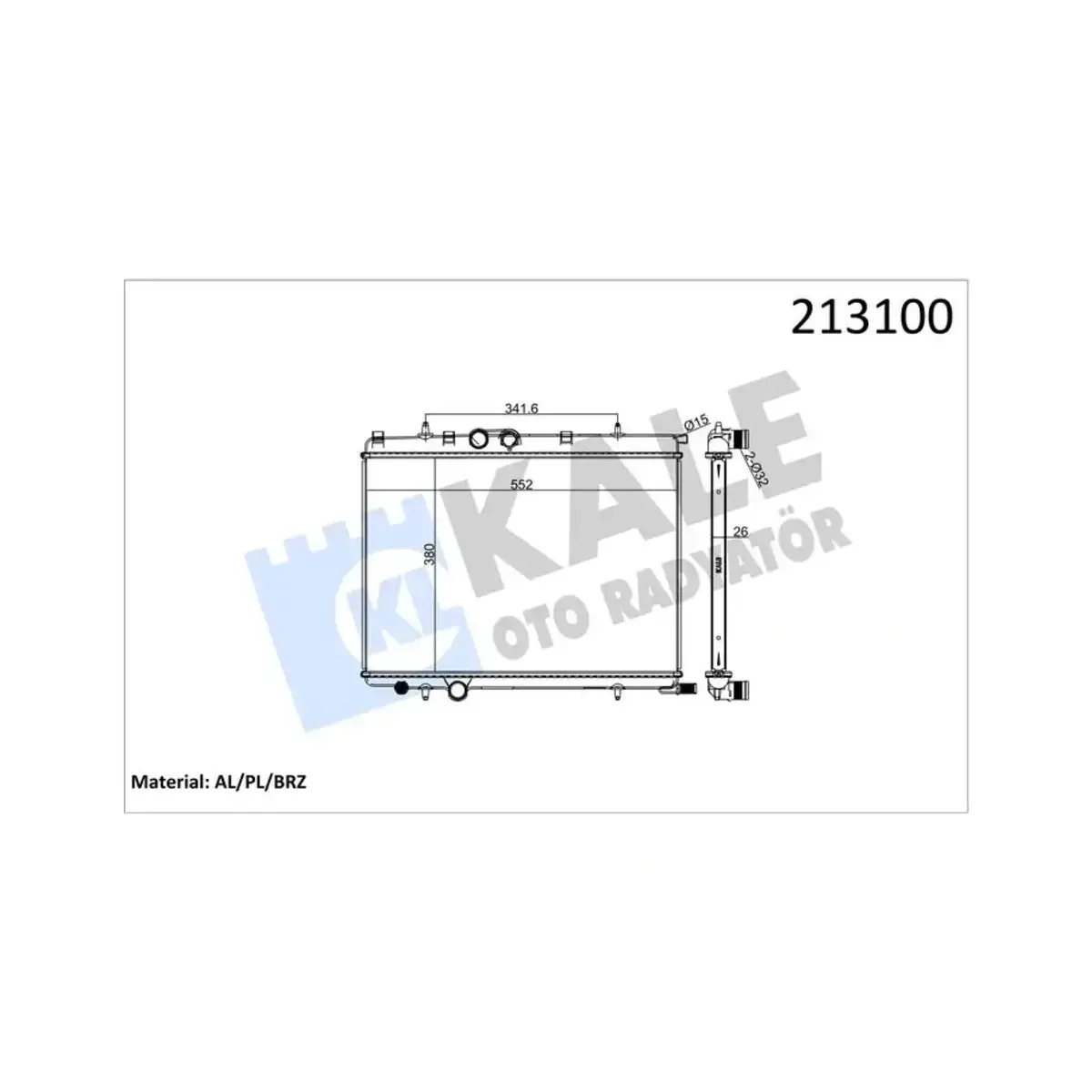 1330.74 RADYATOR XSARA PICASSO 1.8I 2.0I 2.0HDI AL/PL/BRZ KALE