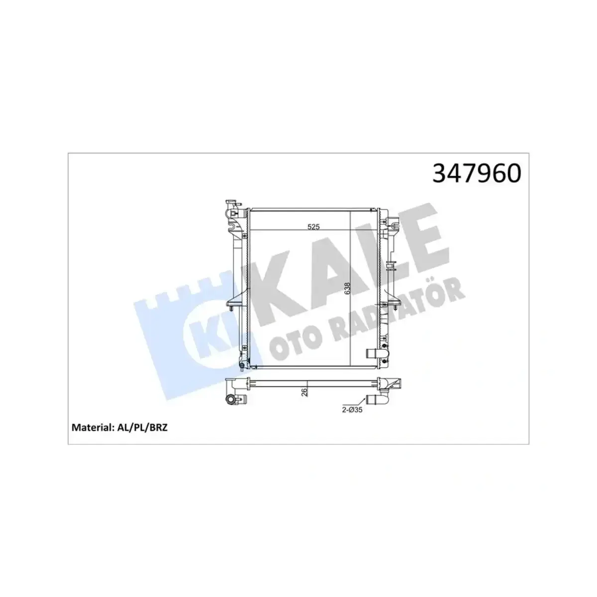 MN135032 RADYATOR L200 TRITON (2007+) (MT) AL PL BRZ KALE