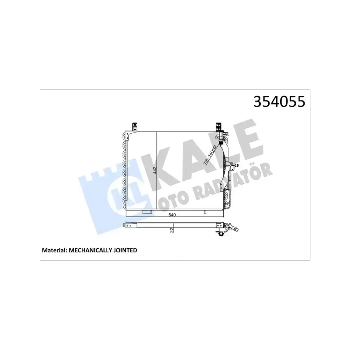 1248300270 KONDENSER SEDAN KOMBI E-SERISI AL AL KALE