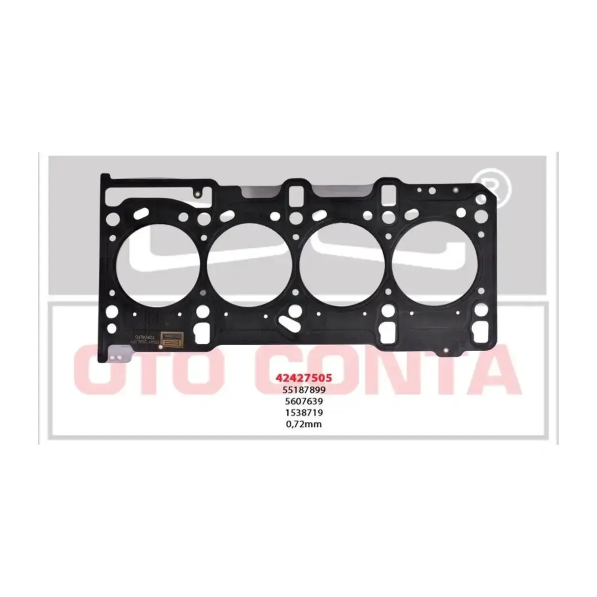 55209070 SILINDIR KAPAK CONTASI (0.72mm STD ) ASTRA H-ASTRA J-CORSA C-D-E MERIVA A-B AVEO-LINEA-PUNTO-FIORINO OTOCONTA