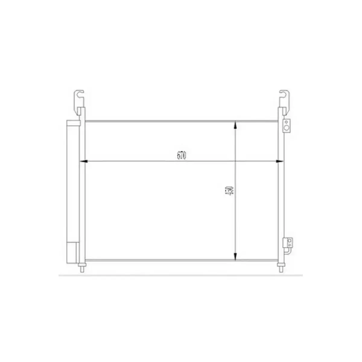 92100JY00A KLIMA RADYATORU (KONDANSER) KOLEOS 2.0 DCI 2.5 I 16V 08> (OTO. MEK.) ORIS