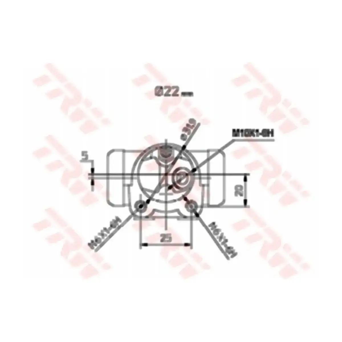 7701026368 SILINDIR FREN ARKA SOL R9 R11 TRW