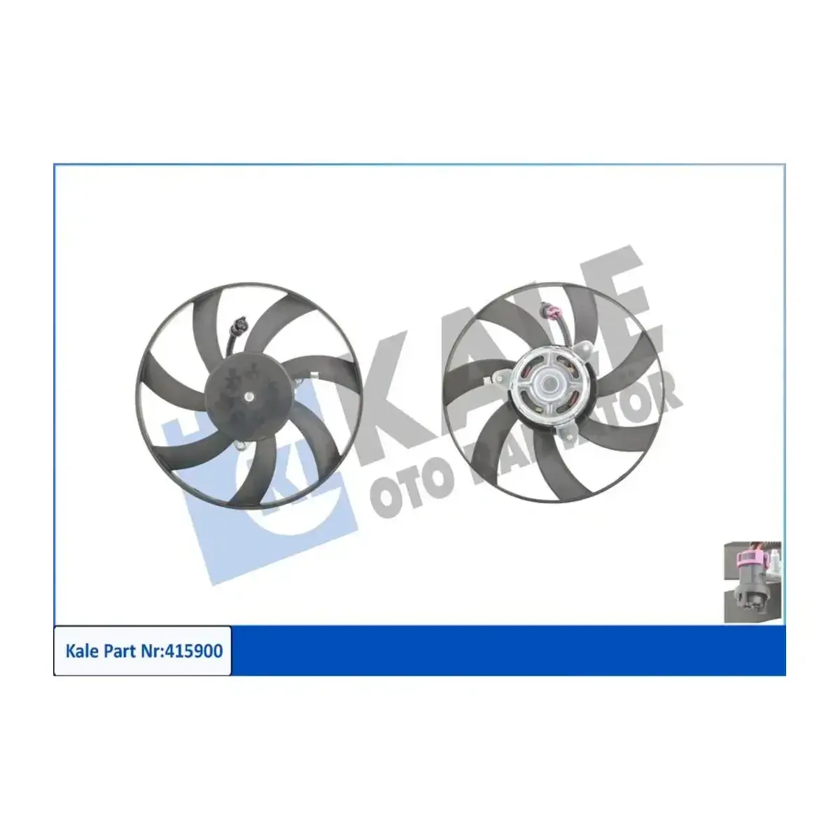 6K0959455B FAN MOTORU CORDOBA-IBIZA II-III VW CADDY II-POLO-POLO CLASSIC (SAG) 120W 302mm KALE