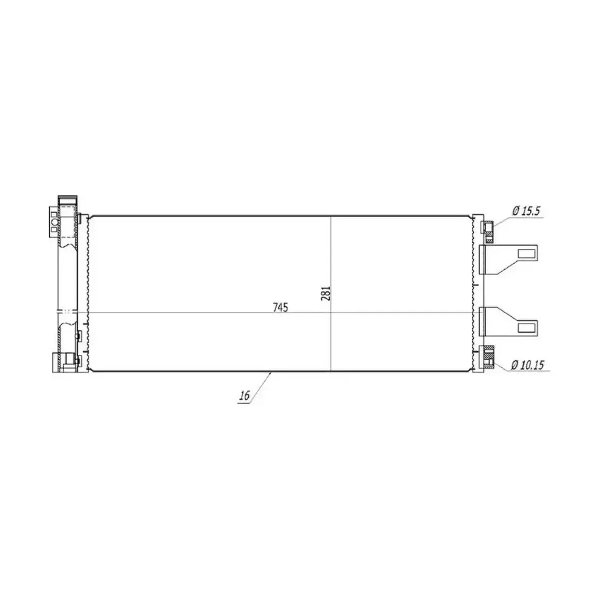1610115880 KLIMA RADYATORU (KONDANSER) A M DUCATO 06> BOXER 06> JUMPER 06> 94986 ORIS