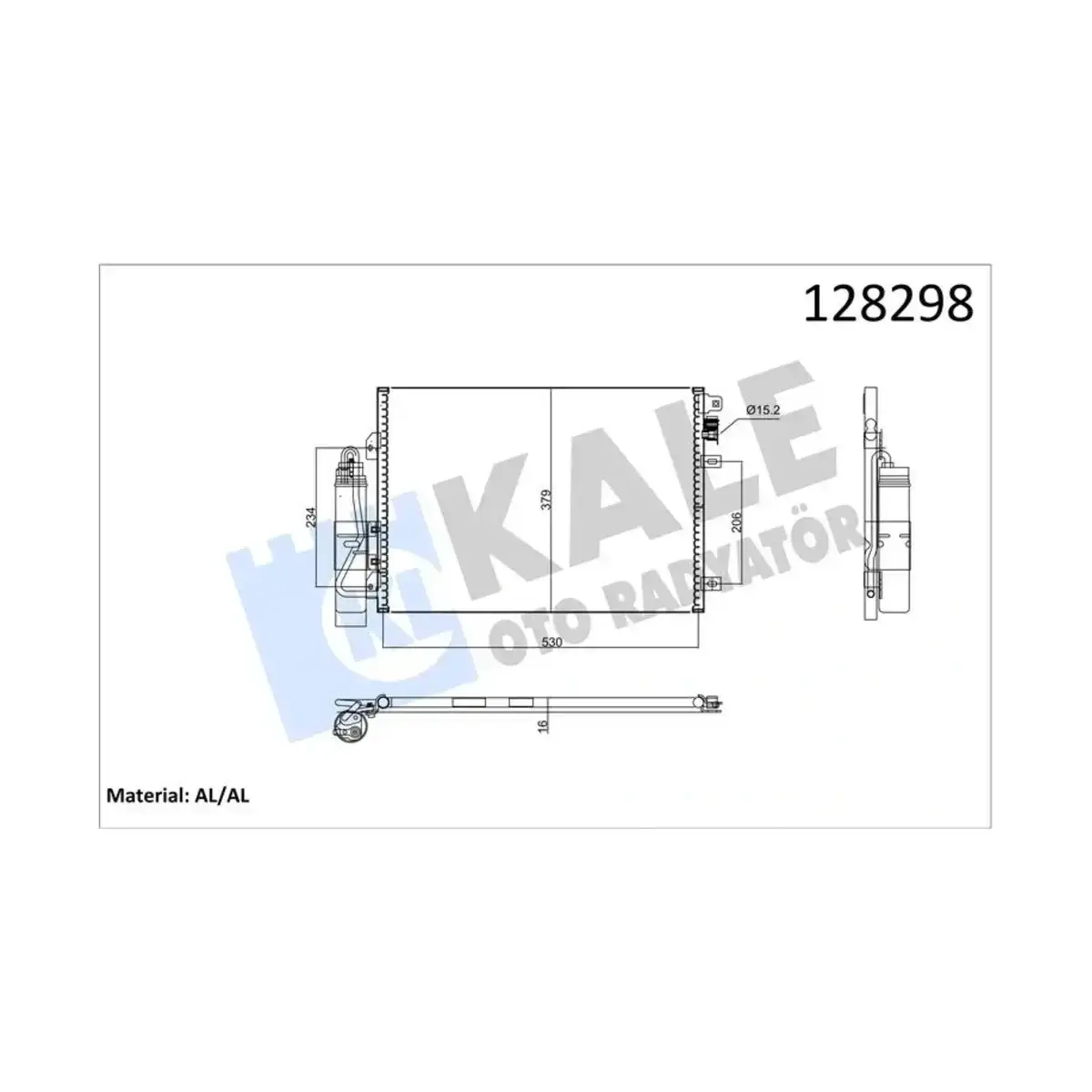 8200757789 KLIMA RADYATORU CLIO II KANGO KALE