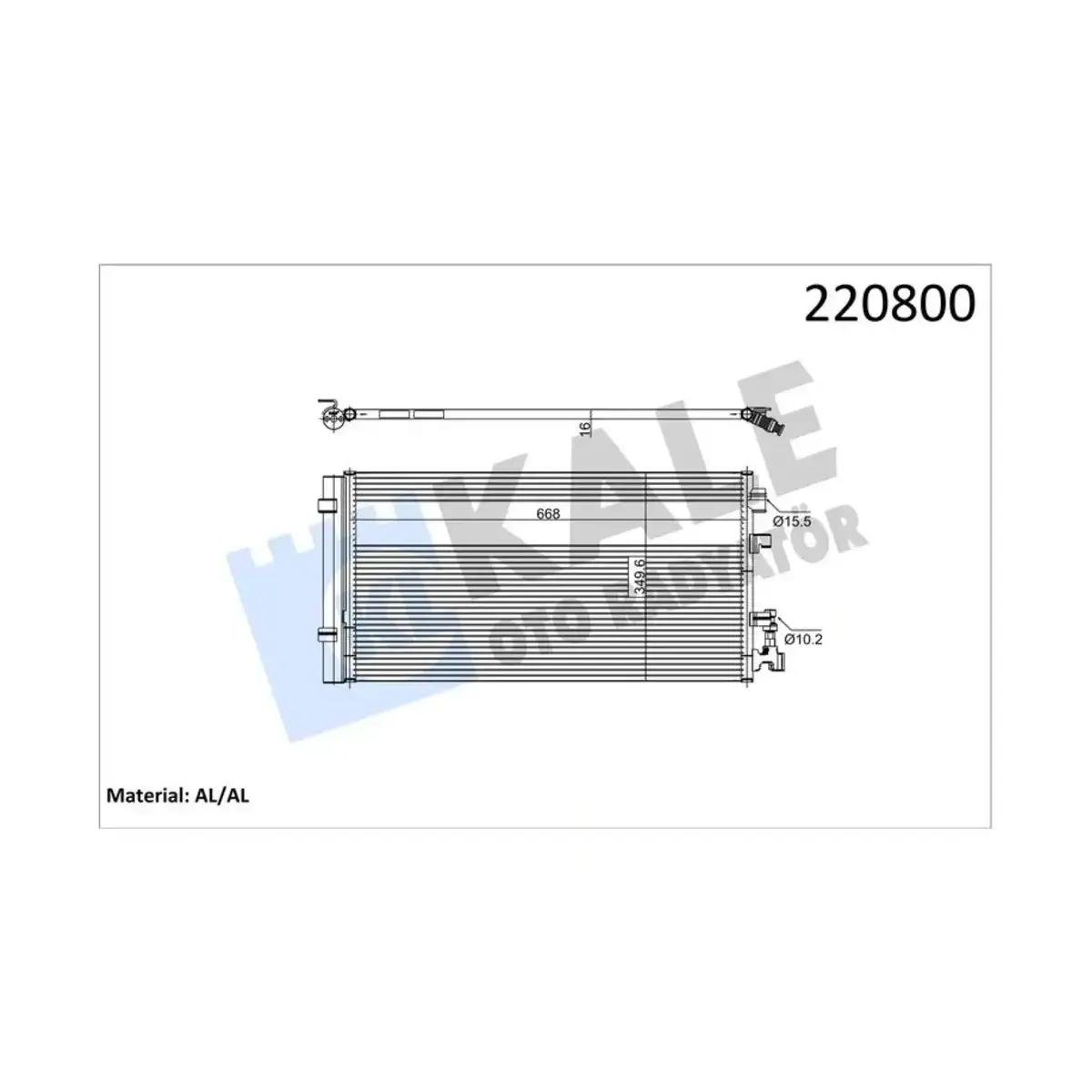 921100001R KLIMA RADYATORU FLUENCE MEGANE III 1.5 DCI KALE