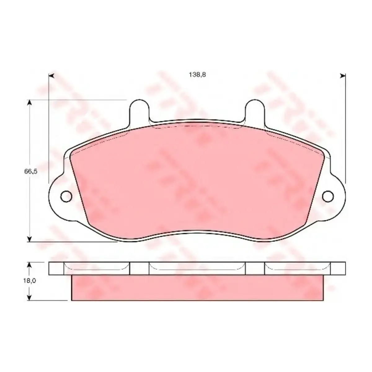 7701205294 FREN BALATASI ON 2.5D 2.8TDI MASTER 1998 > TRW