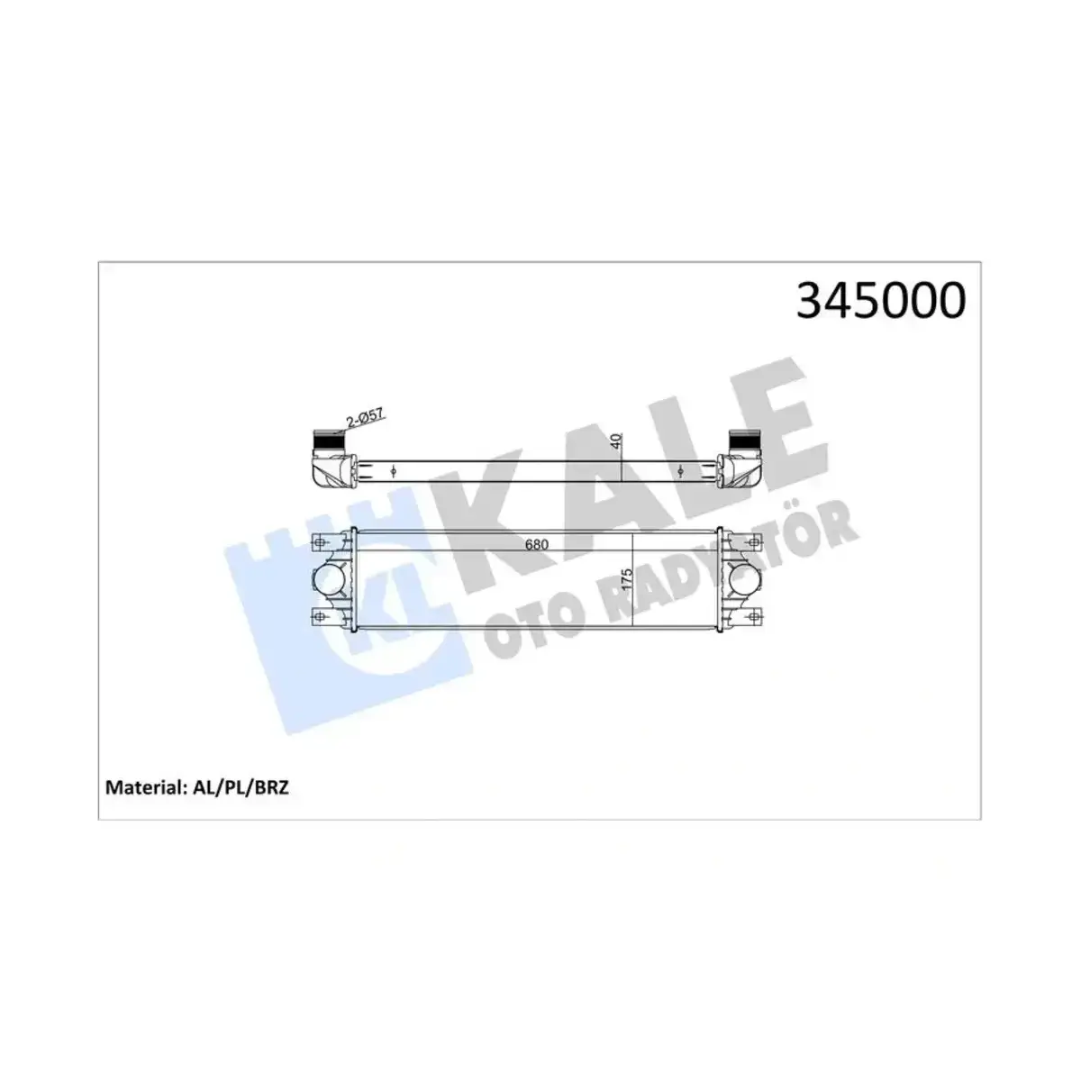 7701043695 INTERCOOLER MASTER II-MOVANO 2.5 2.8 (98+) AL PL BRZ KALE