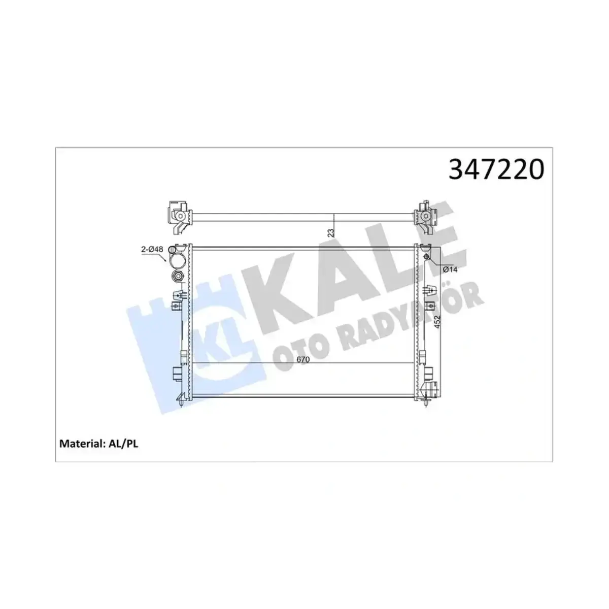 1301W2 RADYATOR 806 1.8I 2.0I 8V 2.0I 16V AL MKNK KALE