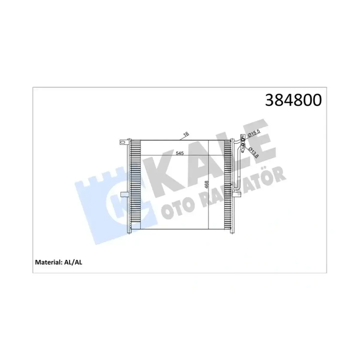 1711.3.400.400 KONDENSER X3-X5 E83 (04+) AL AL KALE