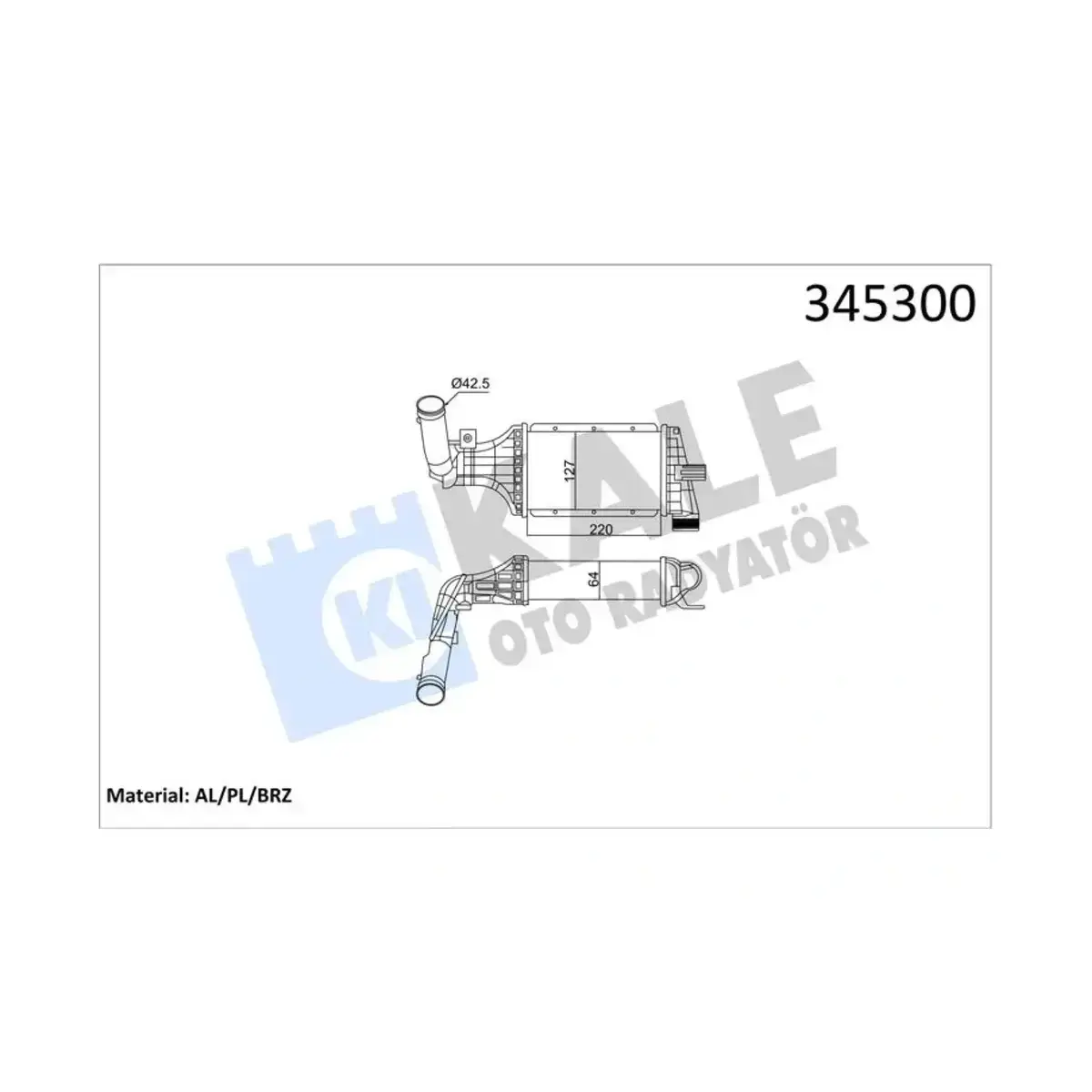 1302114 INTERCOOLER ASTRA G-ZAFIRA A AL PL BRZ KALE
