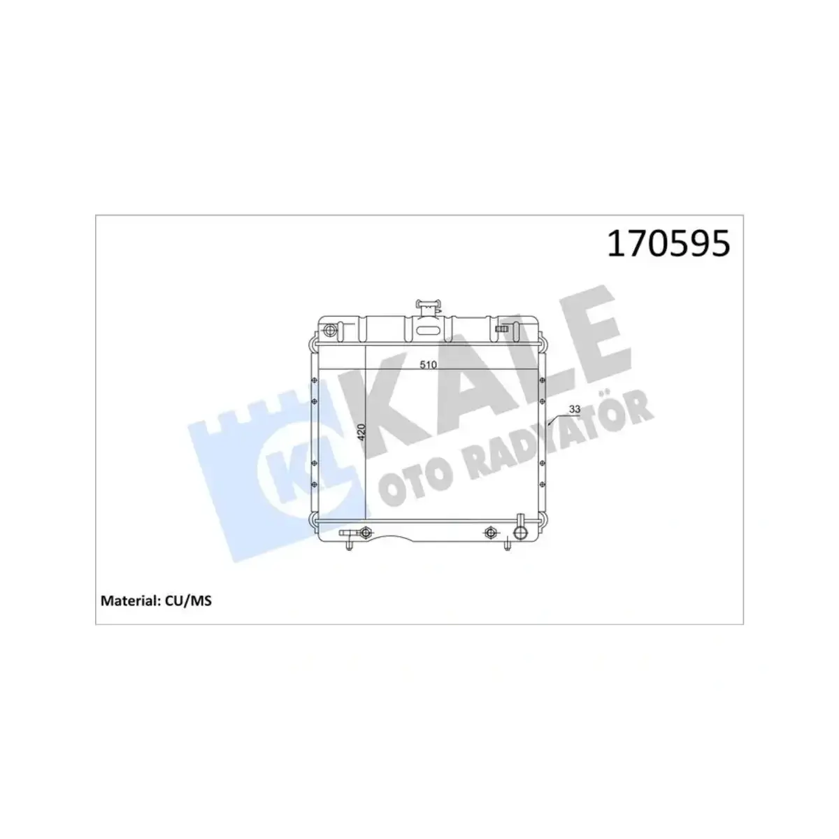 1155010701 RADYATOR 200 200D 230.4 (W115) 2 SIRA PA KALE
