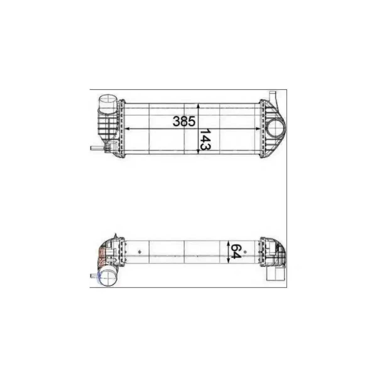 8200427469 TURBO RADYATORU KANGO III 08> 1.5 DCI ORIS