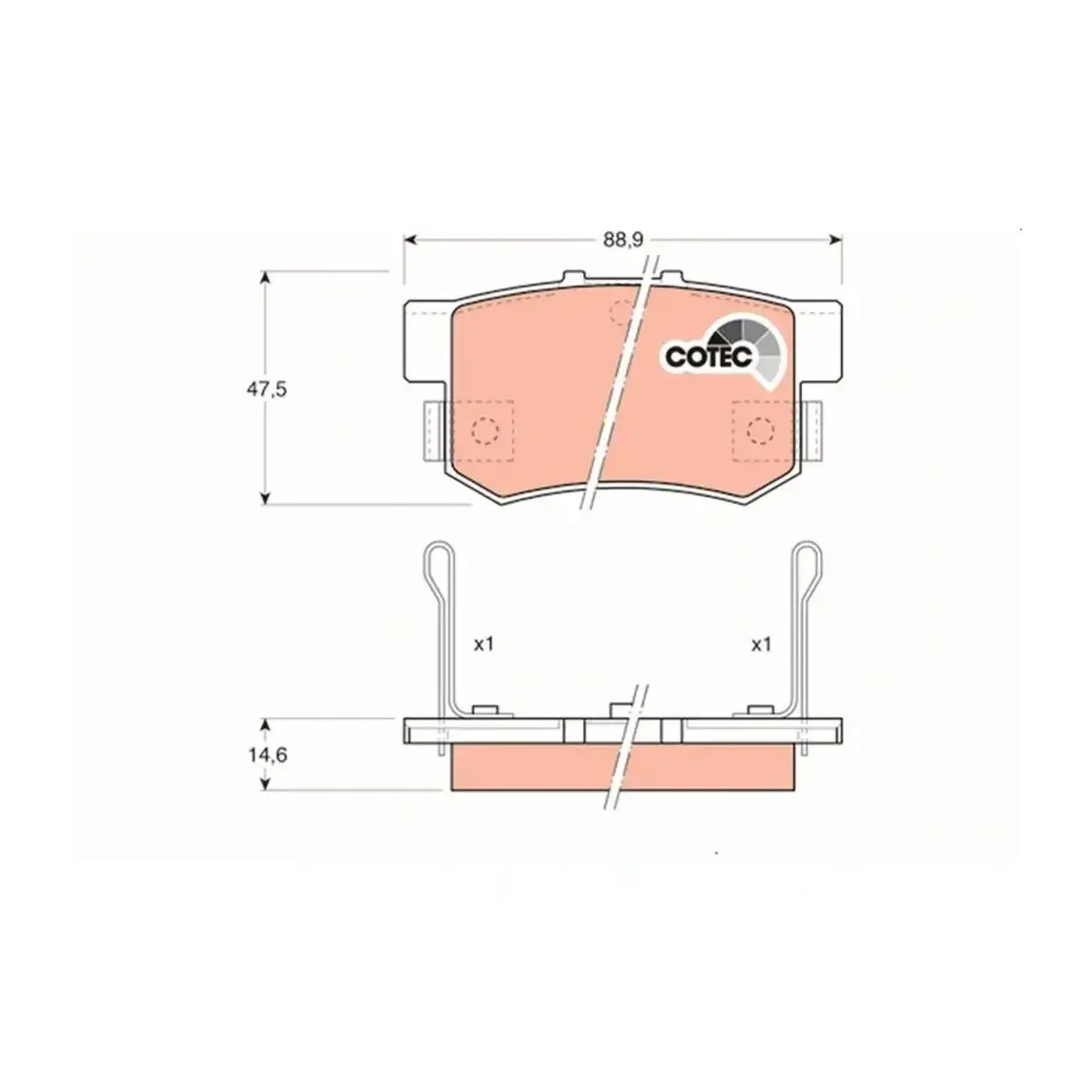 GDB774 DISK BALATA HONDA TRW