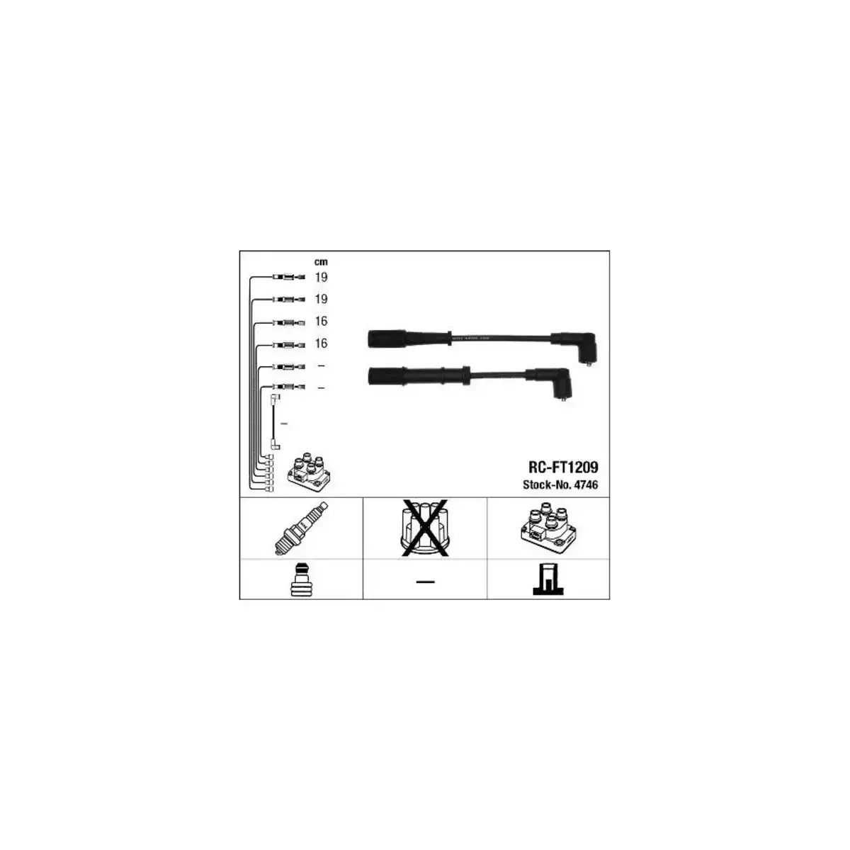 55195775 BUJI KABLOSU DOBLO ALBEA GRANDE PUNTO 1.4 8V NGK
