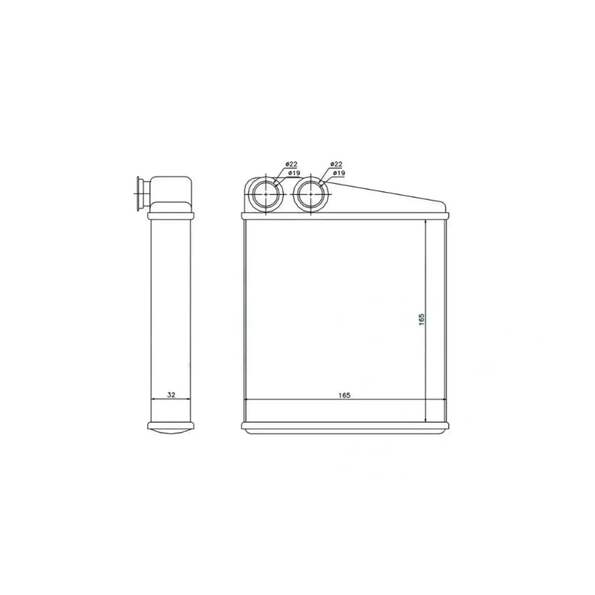 27140AX700 KALORIFER RADYATORU CLIO III-MODUS 04>TWINGO 07> ORIS