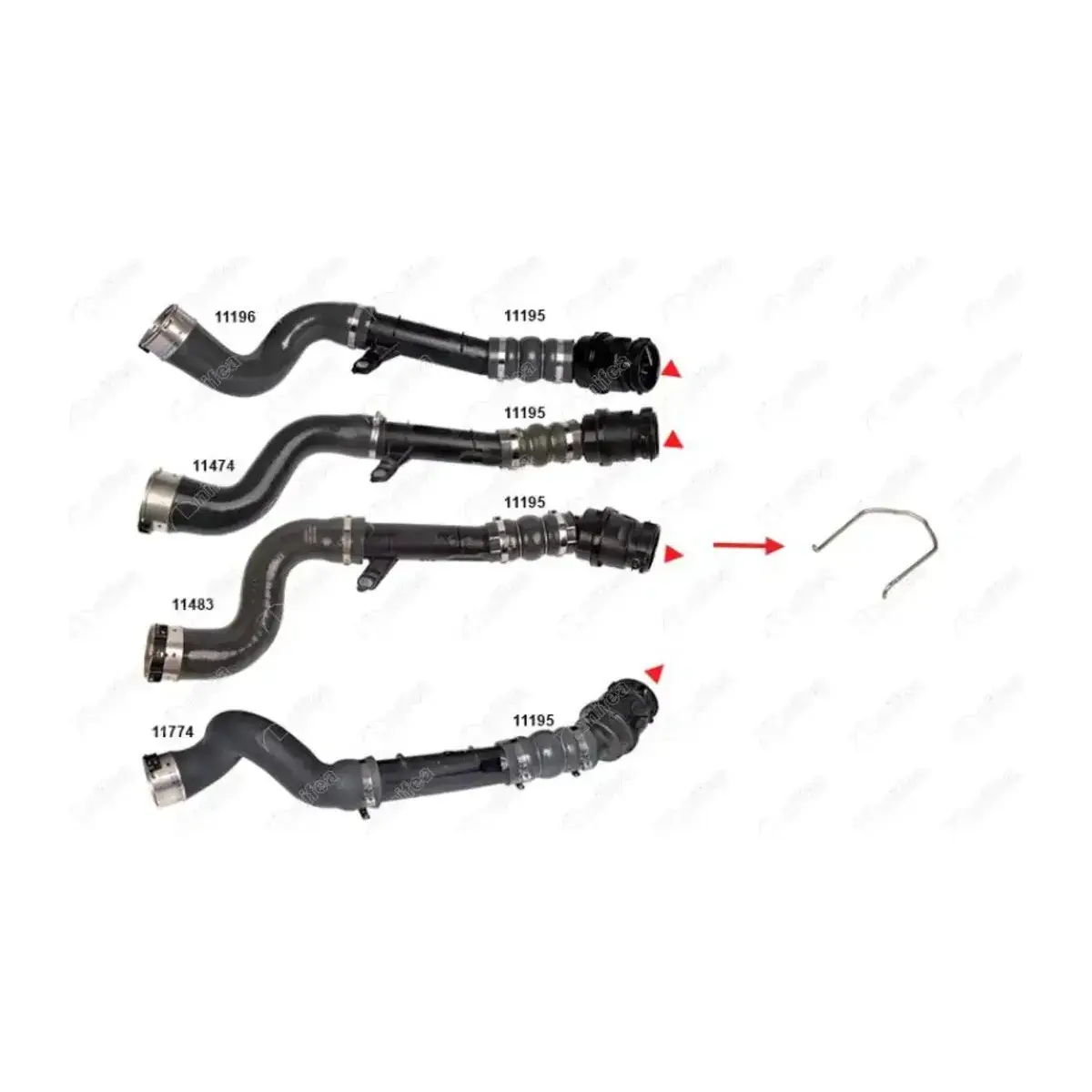 144602760R TURBO BORUSU SEKMANI MEGANE II MEGANE IV CLIO IV NIFEA