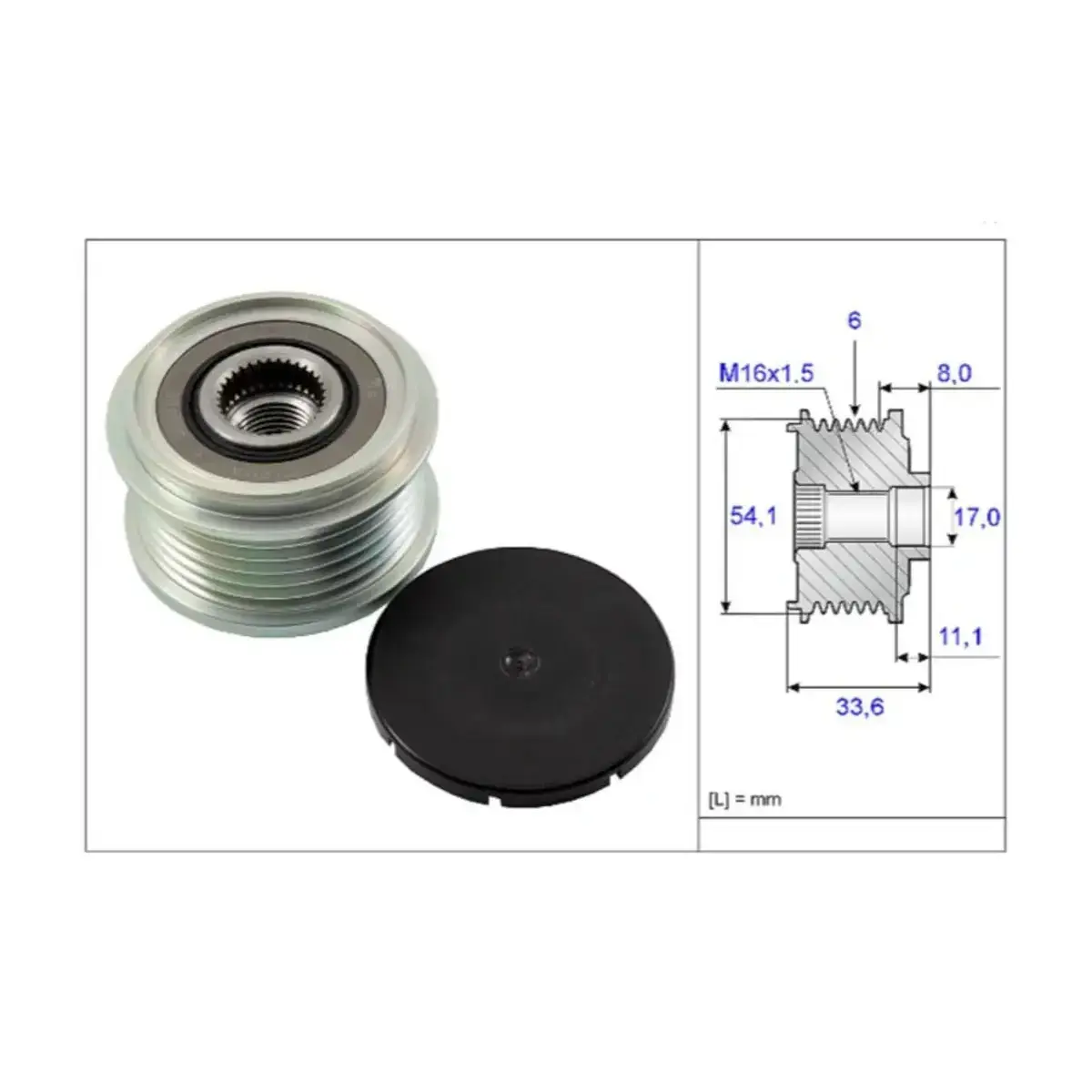 77362558 ALTERNATOR KASNAGI (RULMANLI) DUCATO SUCUDO BOXER JUMPER PARTNER BERLINGO 2.0 HDI 02=> MONDEO 07=> INA