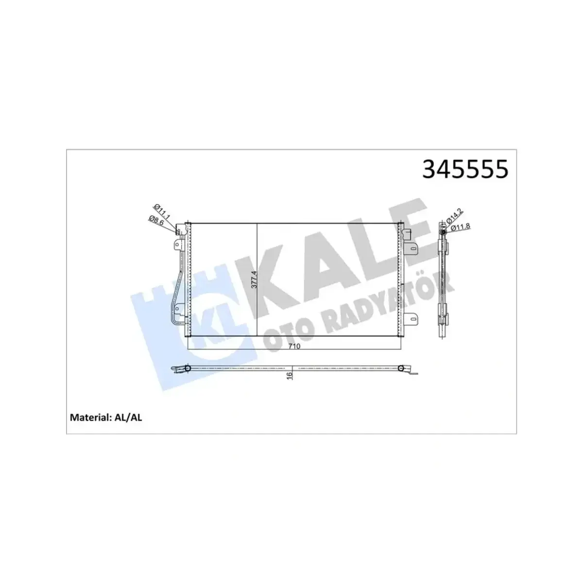7701049665 KONDENSER MASTER II-MOVANO (2000+ ) AL AL KALE