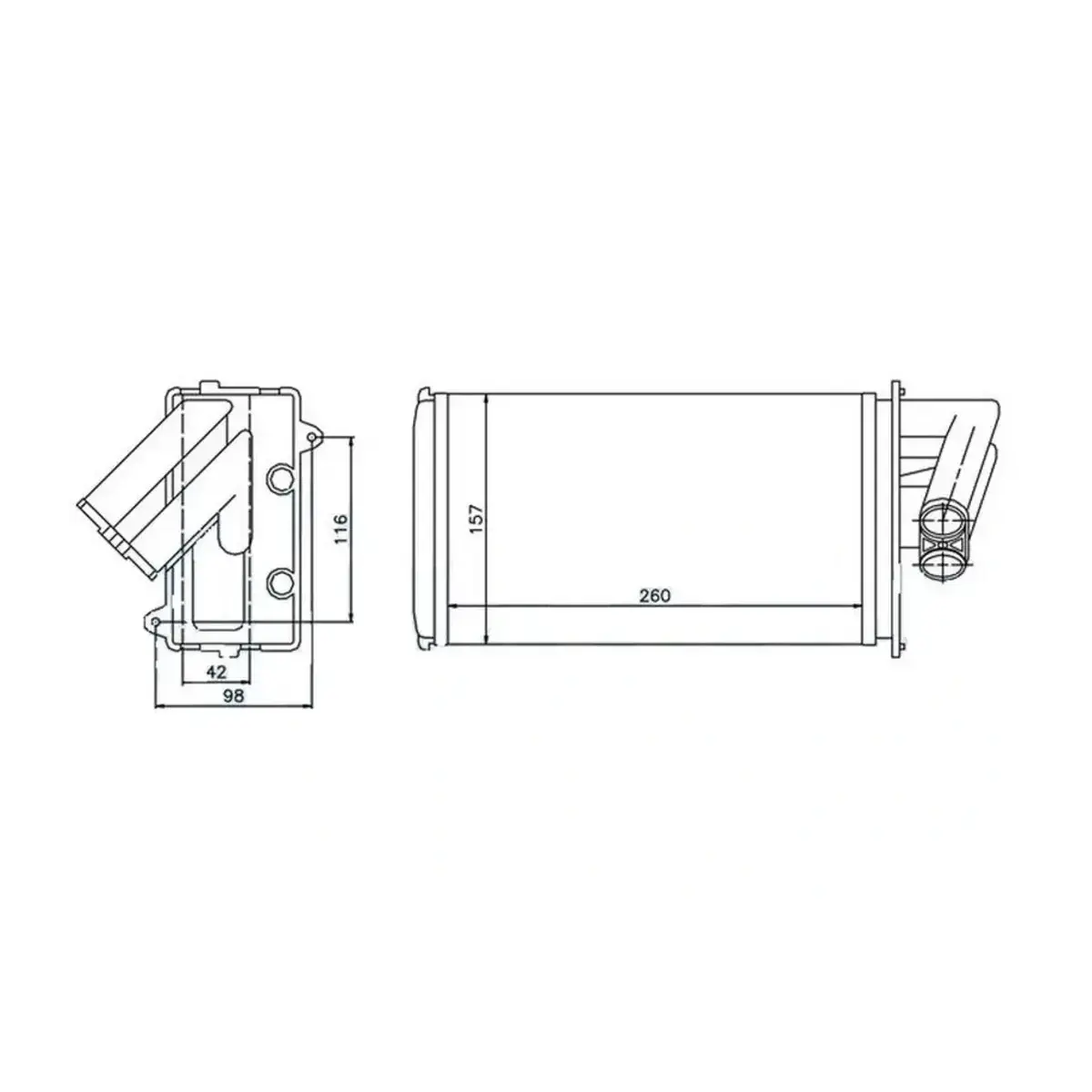 7701038542 KALORİFER RADYATÖRÜ LAGUNA I ORIS