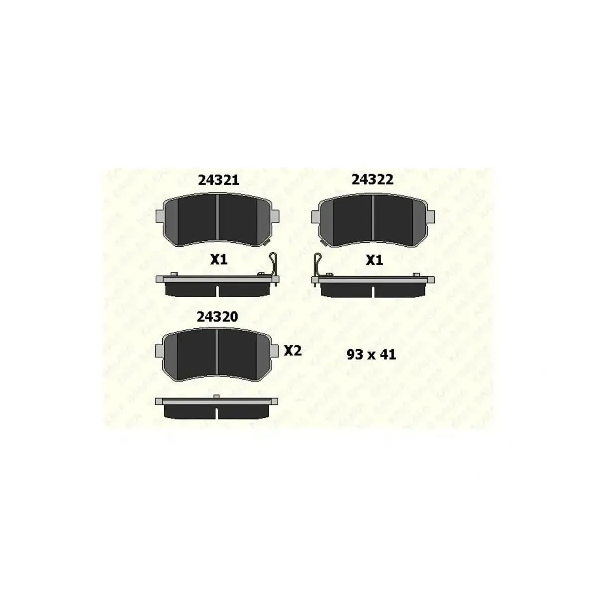 583021HA10 FREN BALATASI ARKA ACCENT ERA 1.4 GL-1.5 CRDI-1.6 GLS 11/05=> KIA RIO 02=> KIA CEED 07=> KALE BALATA 583021HA10 FREN BALATASI ARKA ACCENT ERA 1.4 GL-1.5 CRDI-1.6 GLS 11/05=> KIA RIO 02=> KIA CEED 07=> KALE BALATA