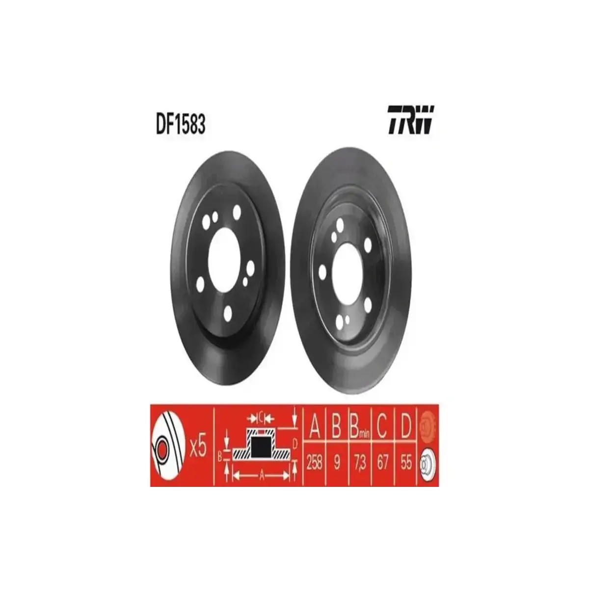 DF1583 FREN DISKI TRW