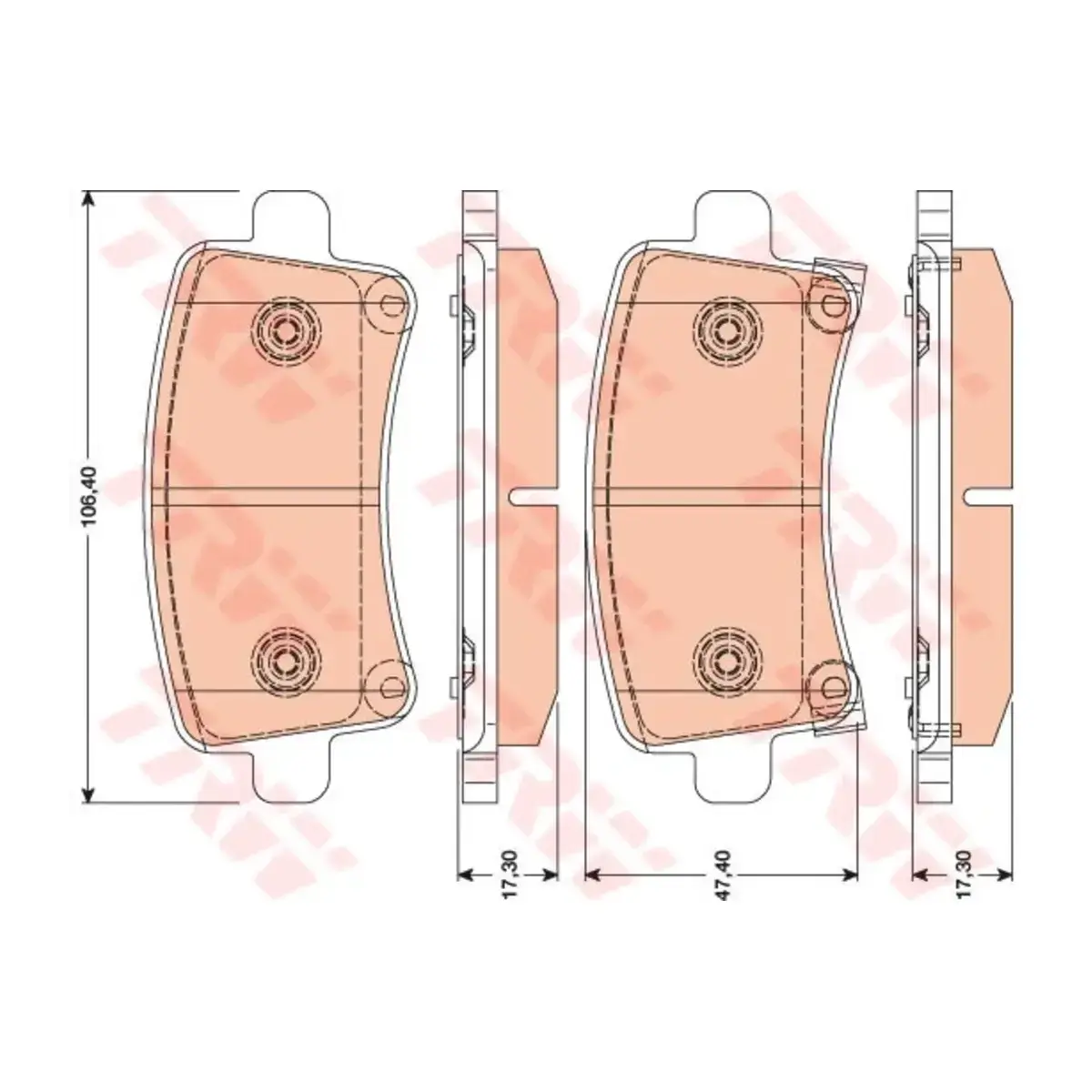 13237768 FREN BALATASI ARKA INSIGNIA 08=> TRW