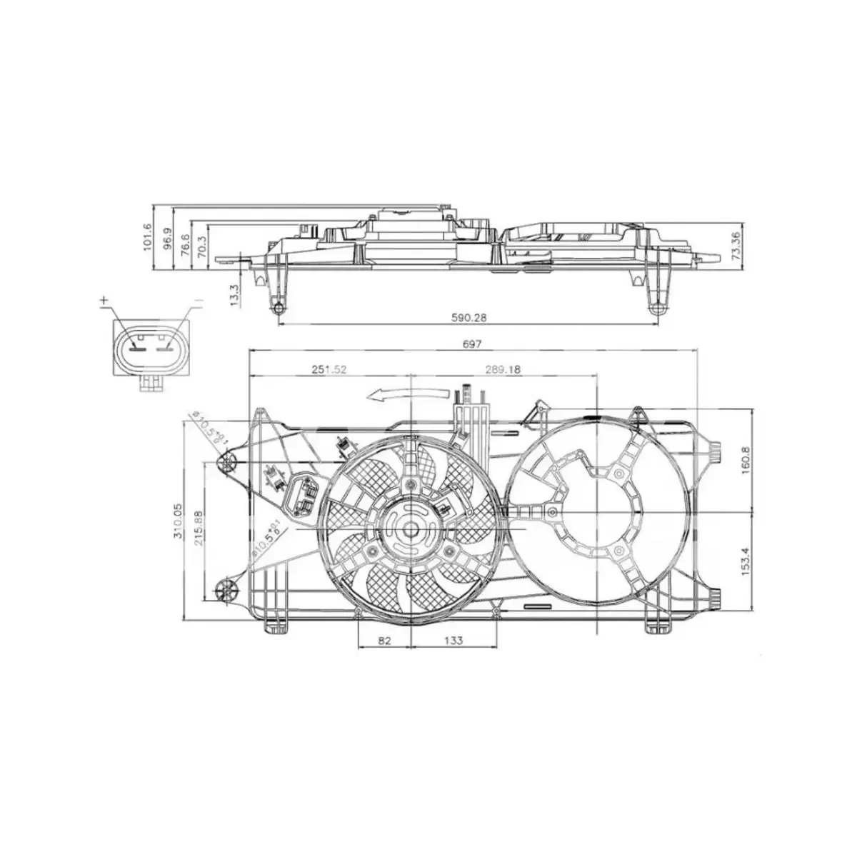 51755589 FAN MOTORU DAVLUMBAZLI DOBLO I II 1.3 JTD 1.9 JTD KLIMASIZ ORIS