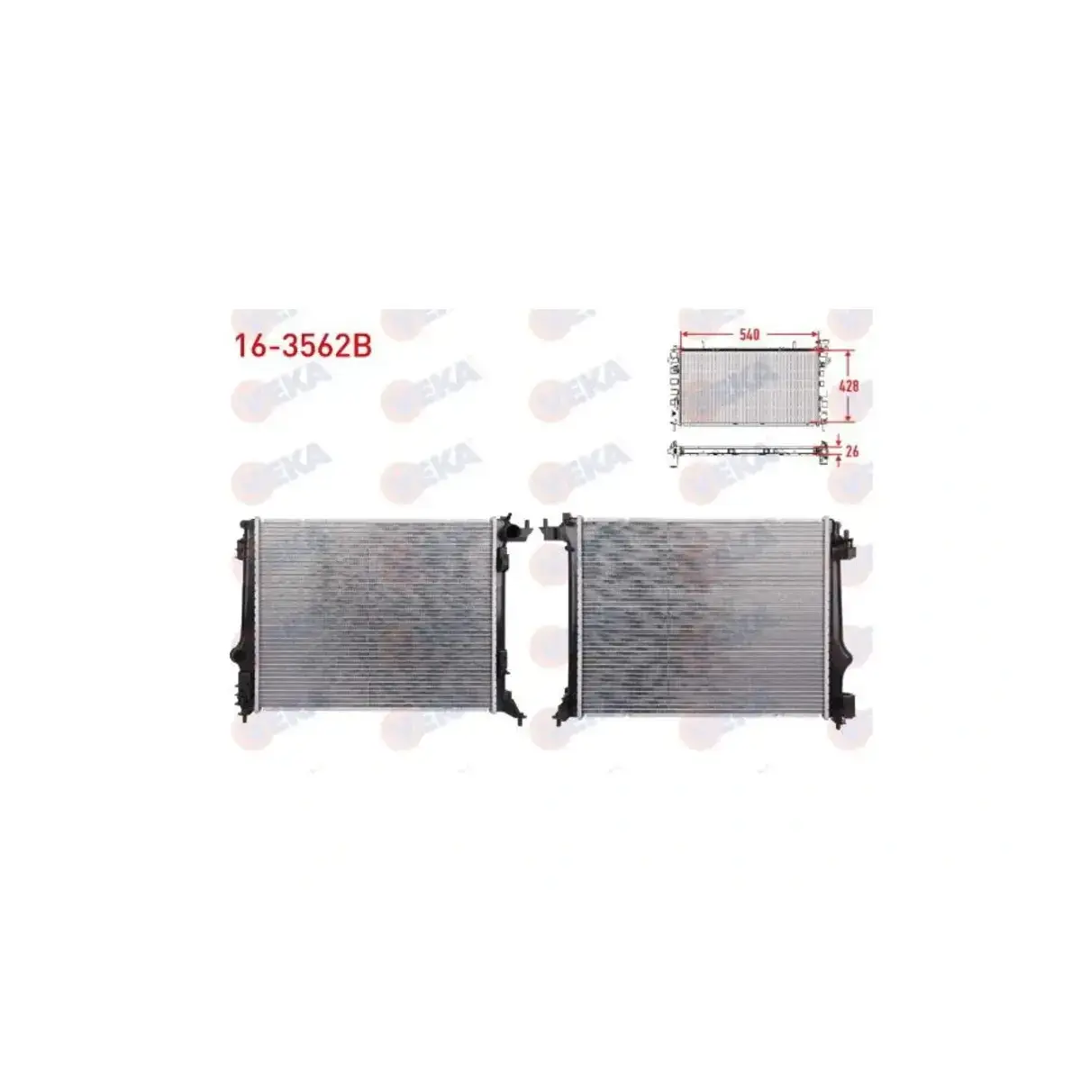 214102235R RADYATOR MEGANE IV 1.5DCI 1.6DCI 1.6 16V 1.6 SCE GRAND SCENIC IV 1.6 DCI SCENIC IV 1.6DCI 16+ (AT MT VEKA