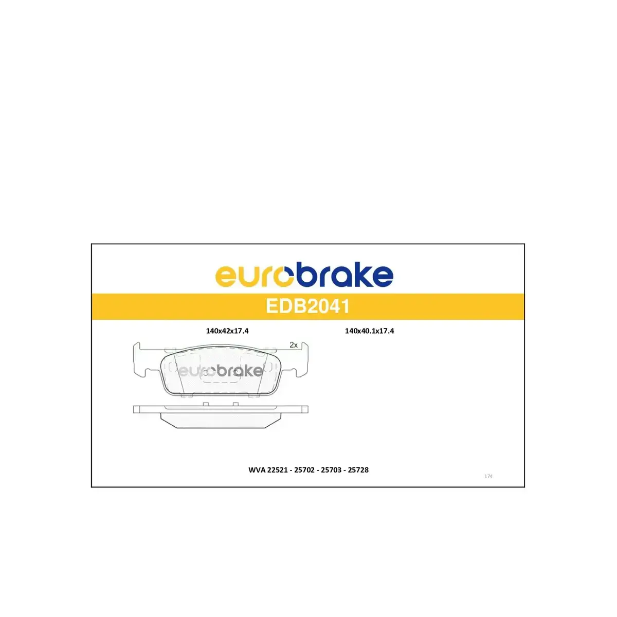 410605612R FREN BALATASI ON CLIO IV DOKKER LODGY DUSTER INCE TIP EUROBRAKE