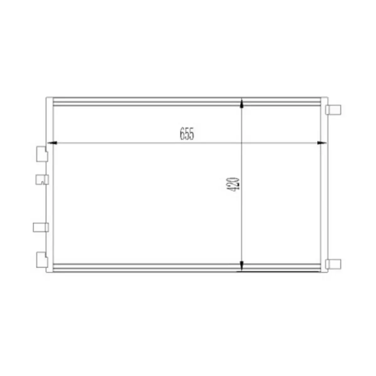 8200325004 KLIMA RADYATORU (KONDANSER) MEGANE II 1.9 2.0 DCI 02> SCENIC II 2.0 DCI 03> (OTO. MEK.) ORIS