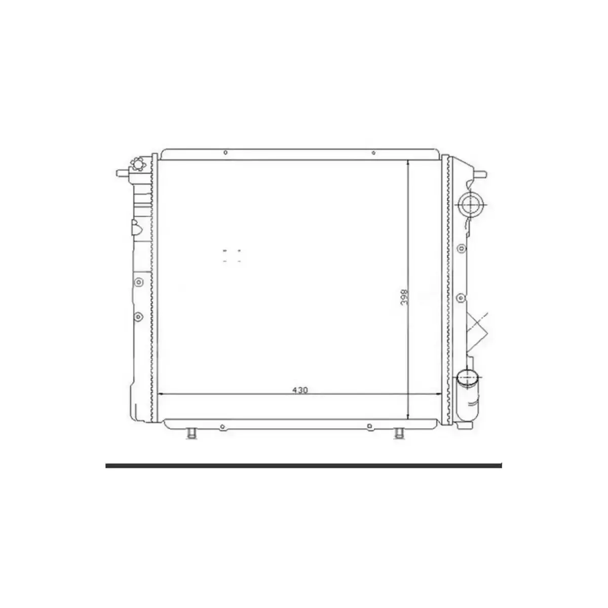 7700784035 RADYATOR R19 1.4 GTD 1.6 KARBURATORLU ORIS