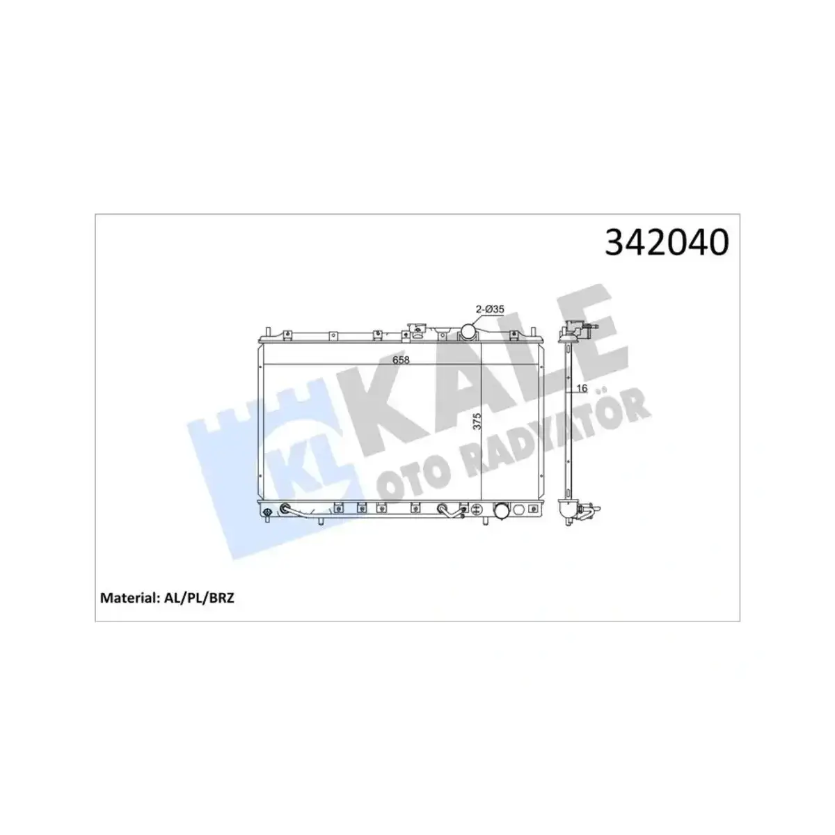 MB660567 RADYATOR COLT IV V 1.6 GLXI 16V 1.8 GTI 16V 2.0D (92-03) (AT) AL PL BRZ KALE