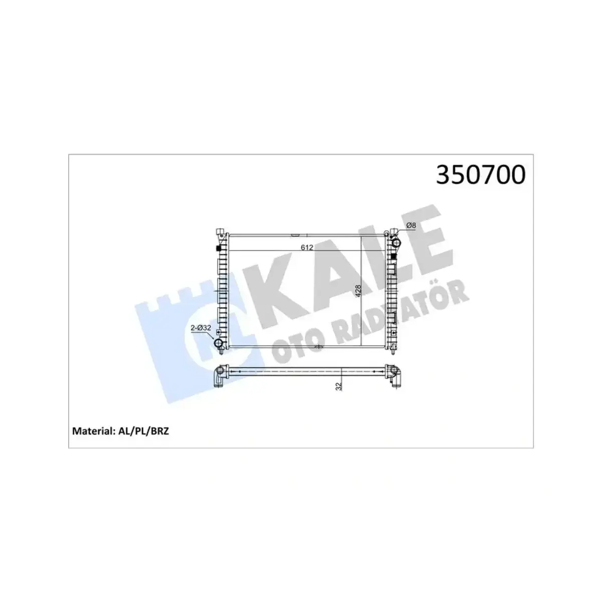 ESR4197 RADYATOR FREELANDER (MT) AL PL BRZ KALE