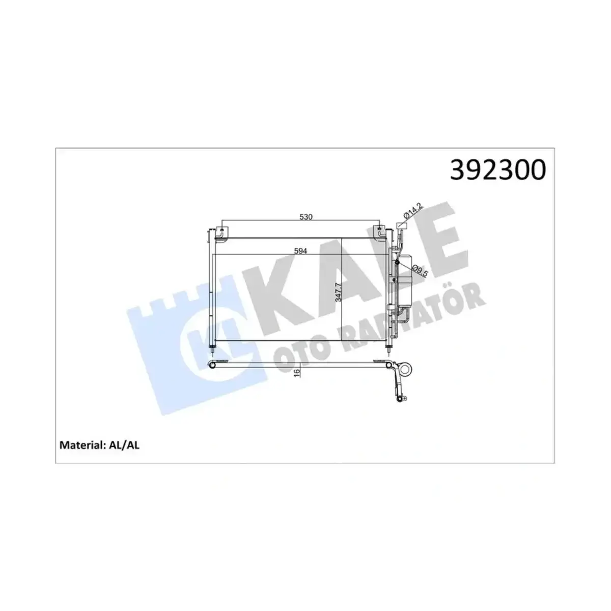 DF71-61-480 KONDENSER 2 1.3I-1.5I 07=> AL AL KALE