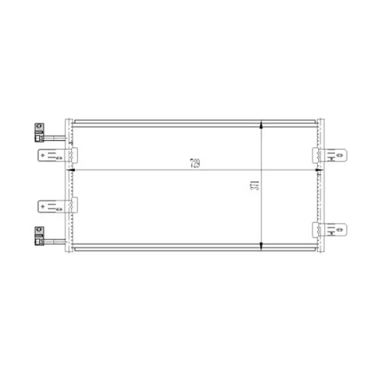 8200019382 KLIMA RADYATORU (KONDANSER) TRAFIC II 2.5 DCI 01> VIVARO A 2.5 DTI 01> (OTO. MEK.) ORIS