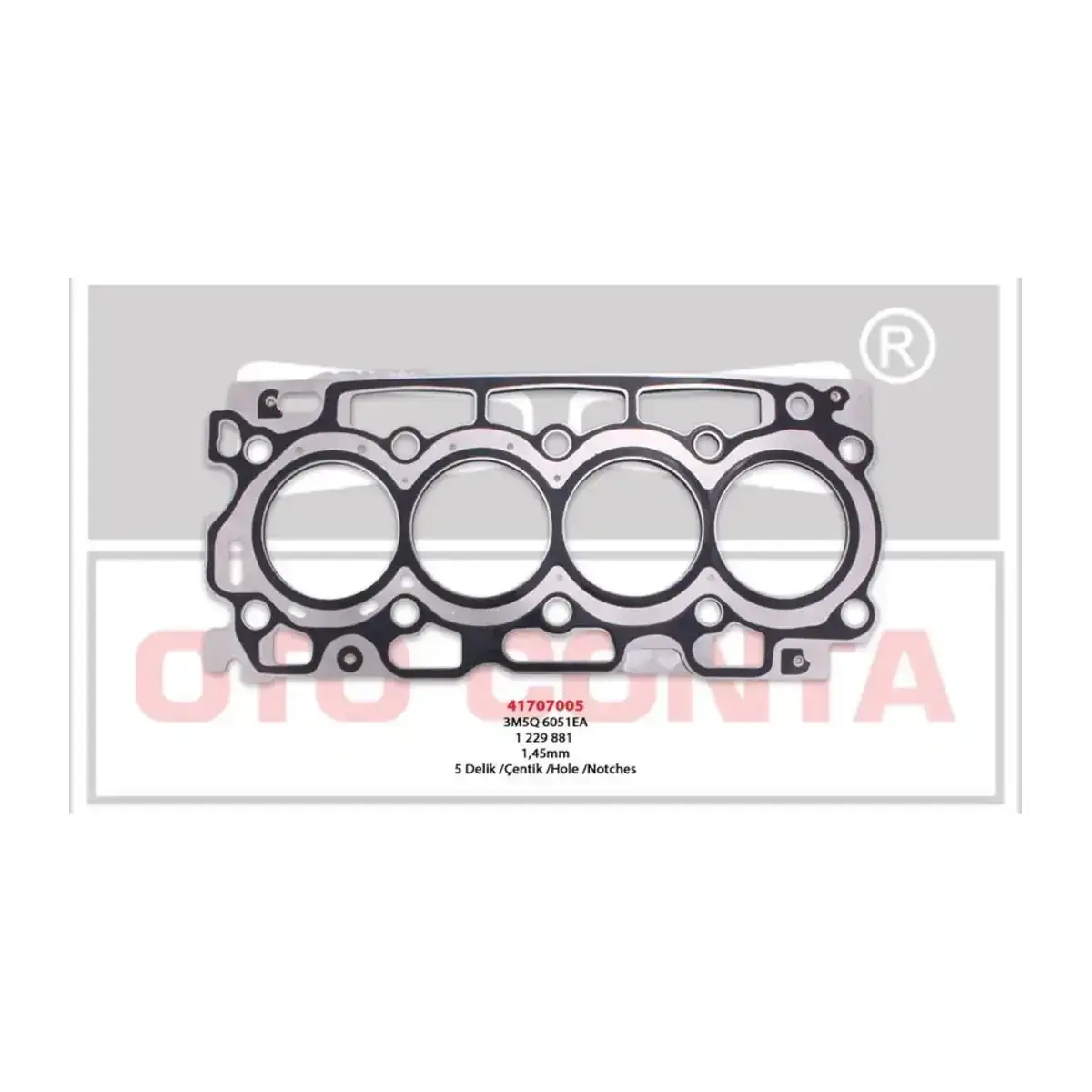 0209.CG SILINDIR KAPAK CONTA PARTNER BERLINGO 1.6 16V HDI 5 DELIK 1.45MM OTOCONTA