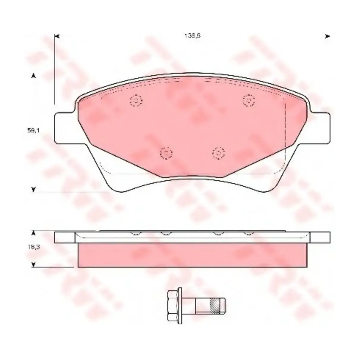 7701208122 ON FREN BALATASI MEGANE II 1.5-1.9 DCI 11.02=> SCENIC 05=> KANGO 01=> TRW