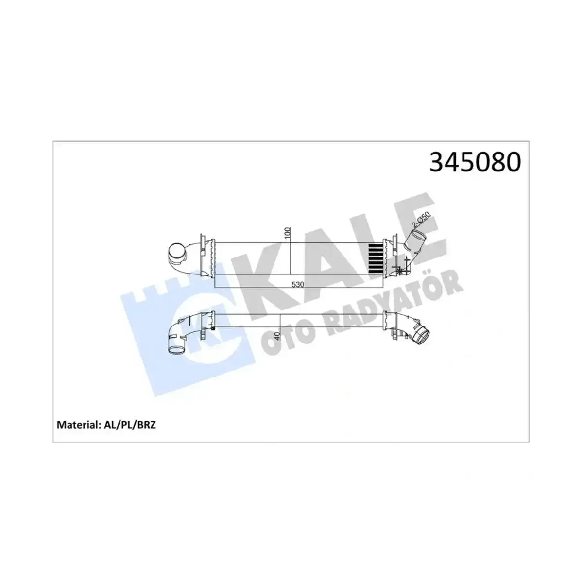 6001548727 INTERCOOLER LOGAN MCV (04+) SANDERO (08+) 1.5DCI (K9K) AL PL BRZ KALE