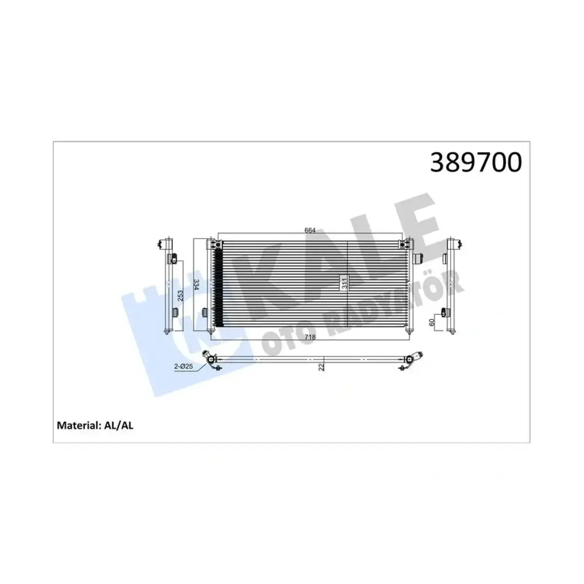 73210-AC050 KONDENSER LEGACY II AL AL KALE
