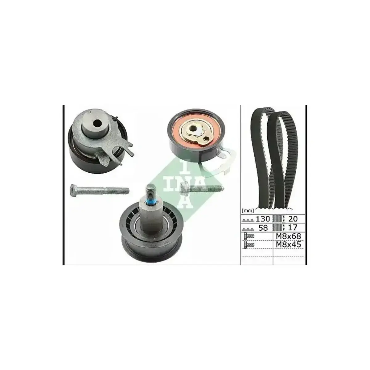 036109119AG TRIGER SETI (130X200-058X170) POLO GOLF IV CORDOBA 1.4 1.6 16V (BCB-BBY-BUD) 5 PARCA INA