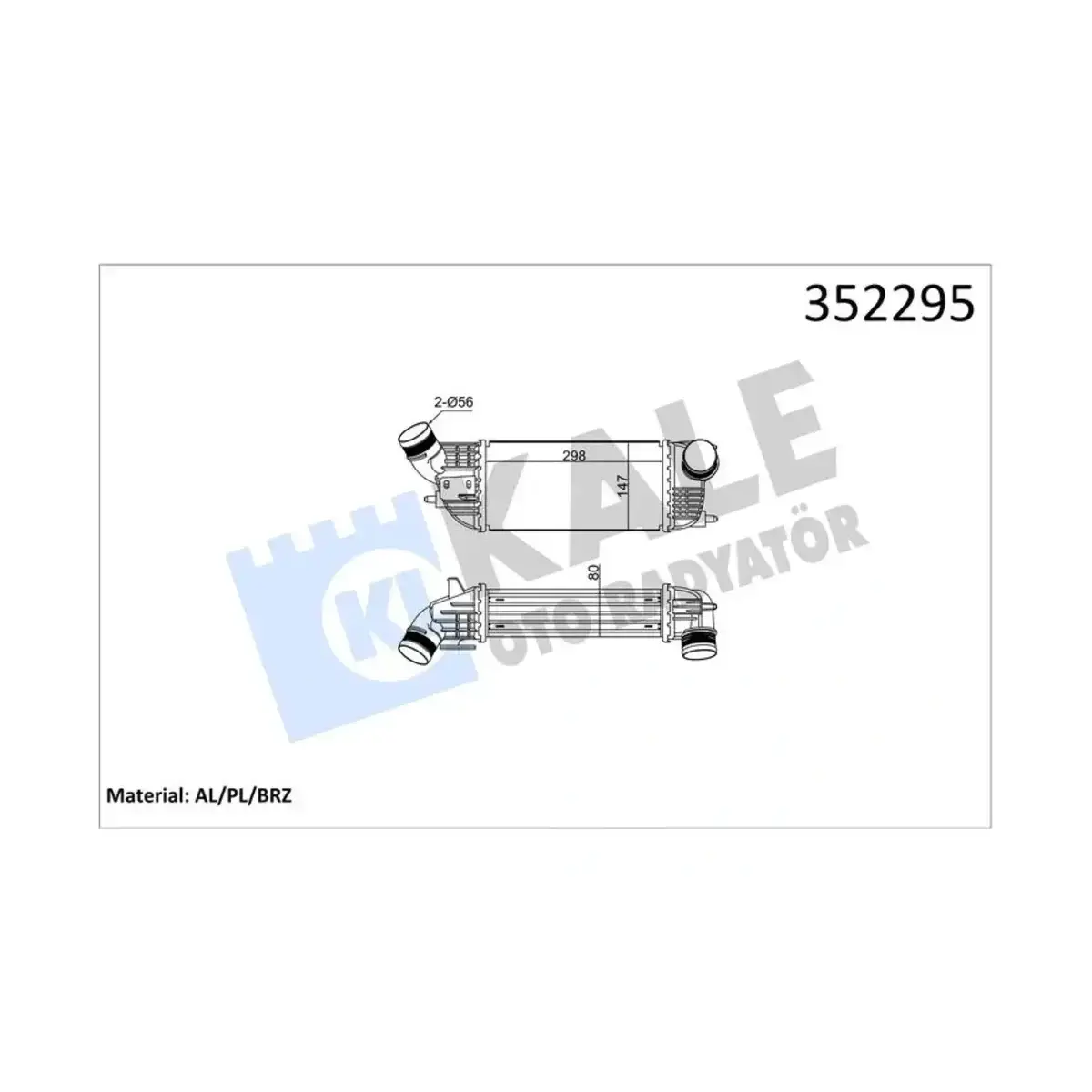 0384N4 INTERCOOLER C5 III - 407 508 508 SW 2.0 HDI 08=> KALE