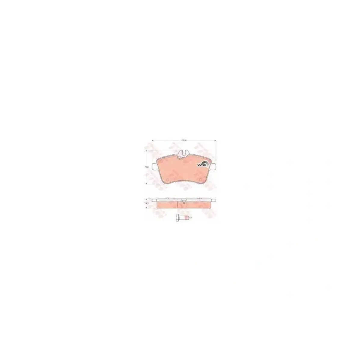 GDB1628 Disk Balata TRW