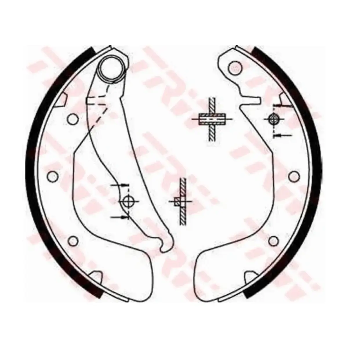 GS8543 ARKA FREN BALATASI PABUCLU CORSA C 00-09 VECTRA A 93-95 ASTRA F 91-98 LACETTI 05=> NUBIRA 03=> KALIN TRW
