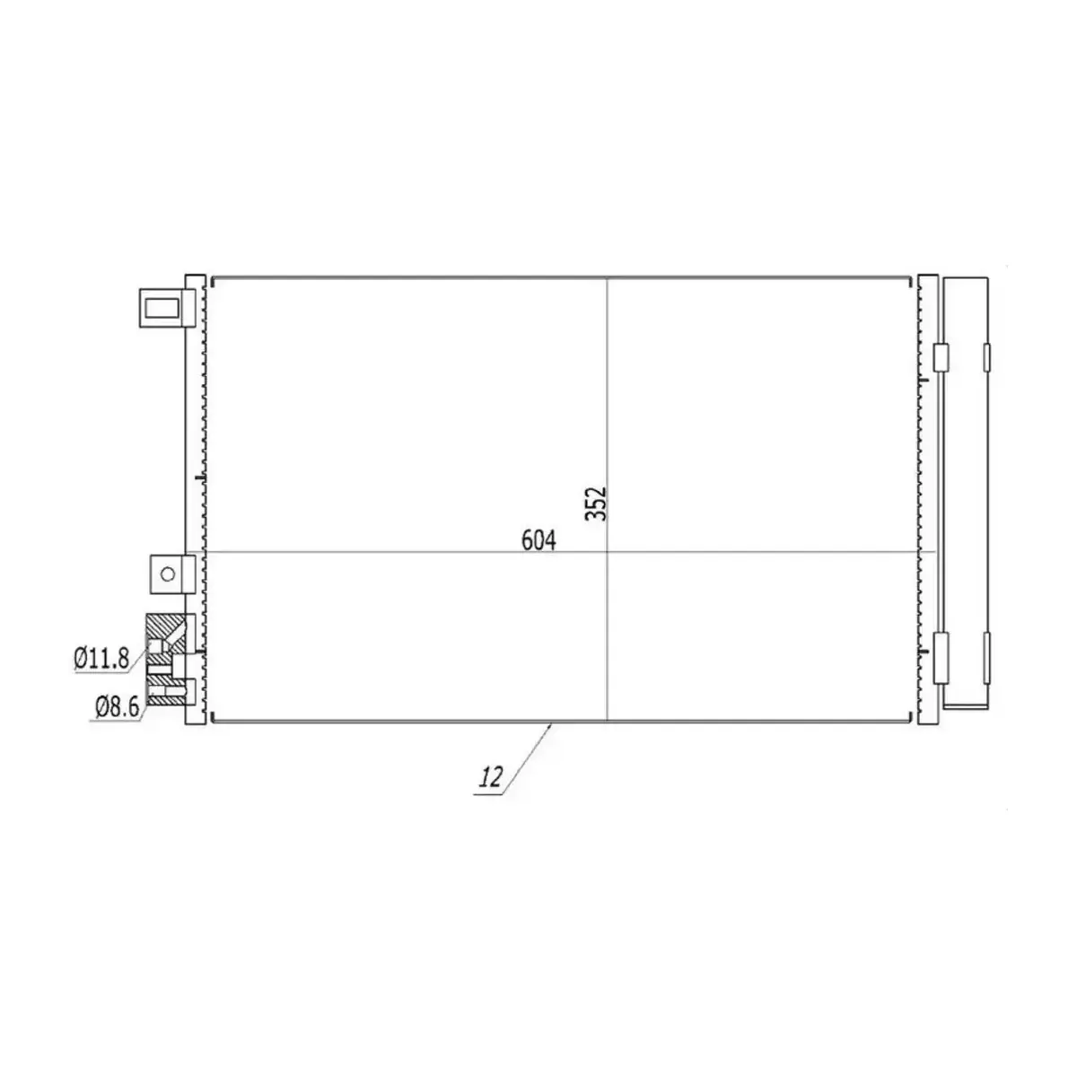 51785214 KLIMA RADYATORU (KONDANSER) LINEA 1.4I 07> (OTO. MEK.) ORIS