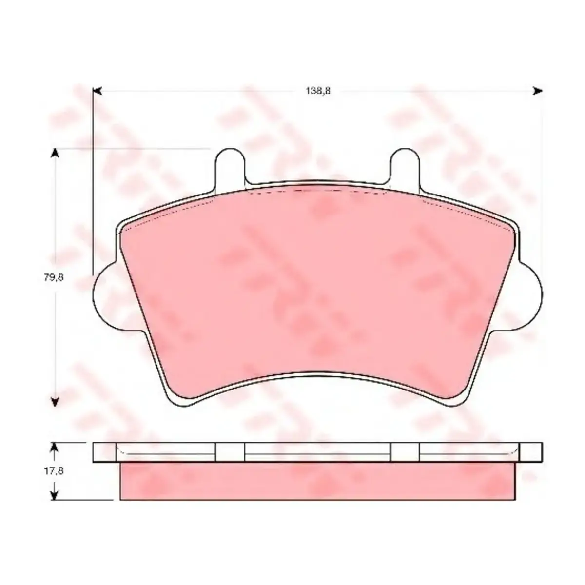 7701206727 FREN BALATASI ON MASTER II MOVANO II III 2003 > TRW