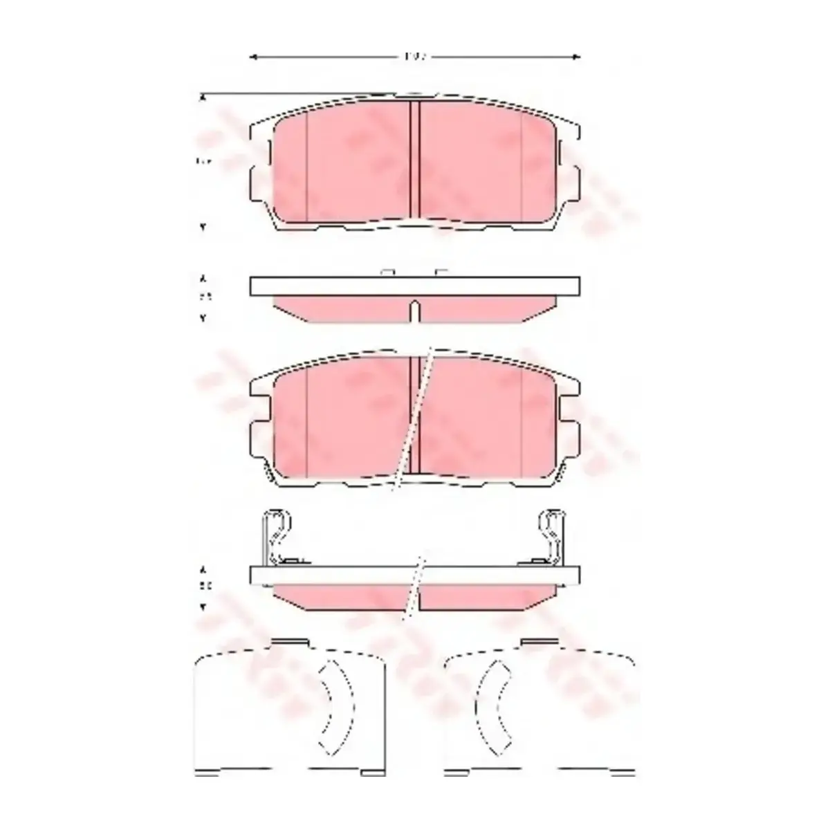 96626076 FREN BALATASI ARKA ANTARA 06> CAPTIVA 06> TRW